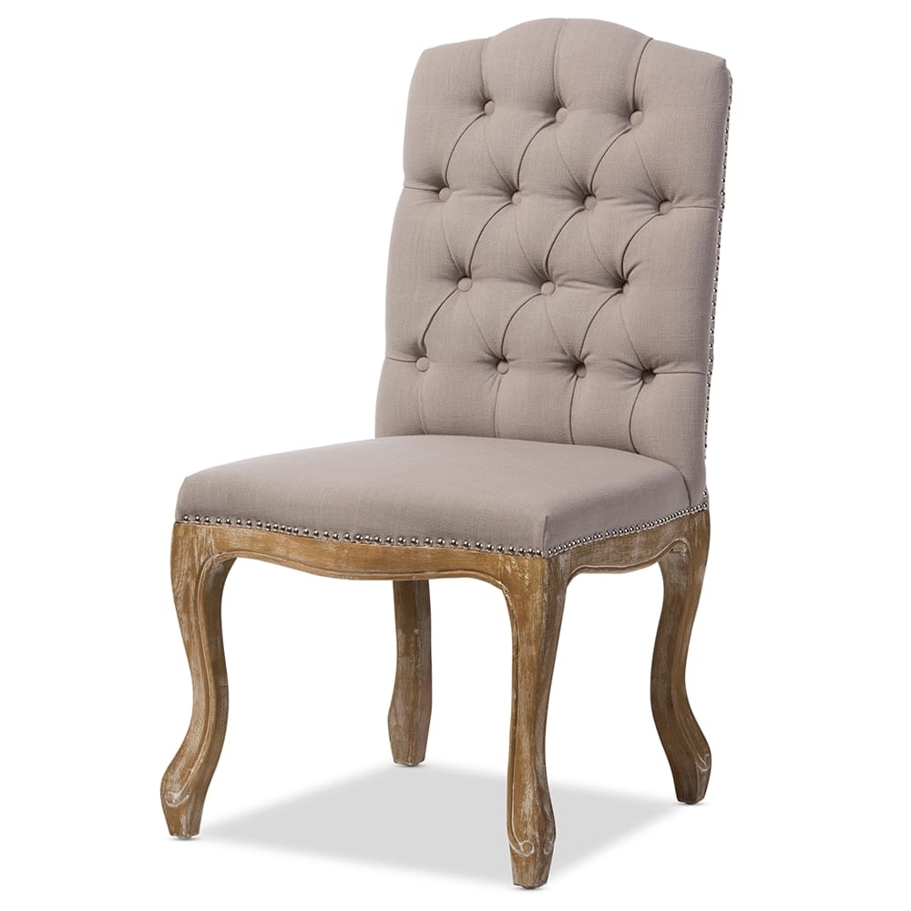 Baxton Studio - Hudson Dining Chair in Beige - TSF-9342 view 1