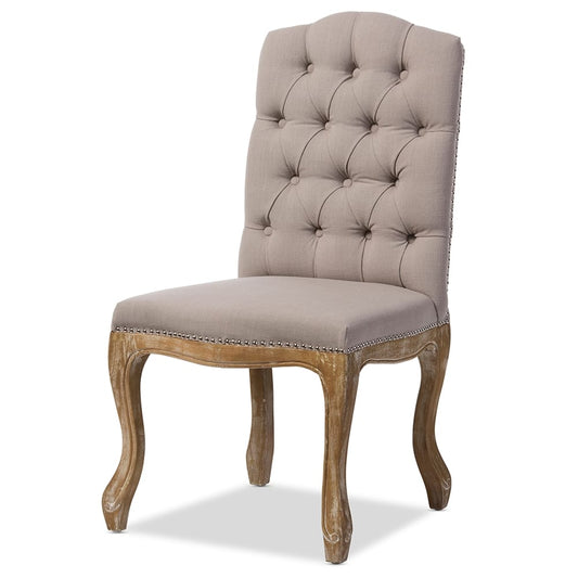 Baxton Studio - Hudson Dining Chair in Beige - TSF-9342 view 1
