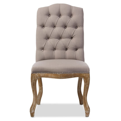 Baxton Studio - Hudson Dining Chair in Beige - TSF-9342 view 2