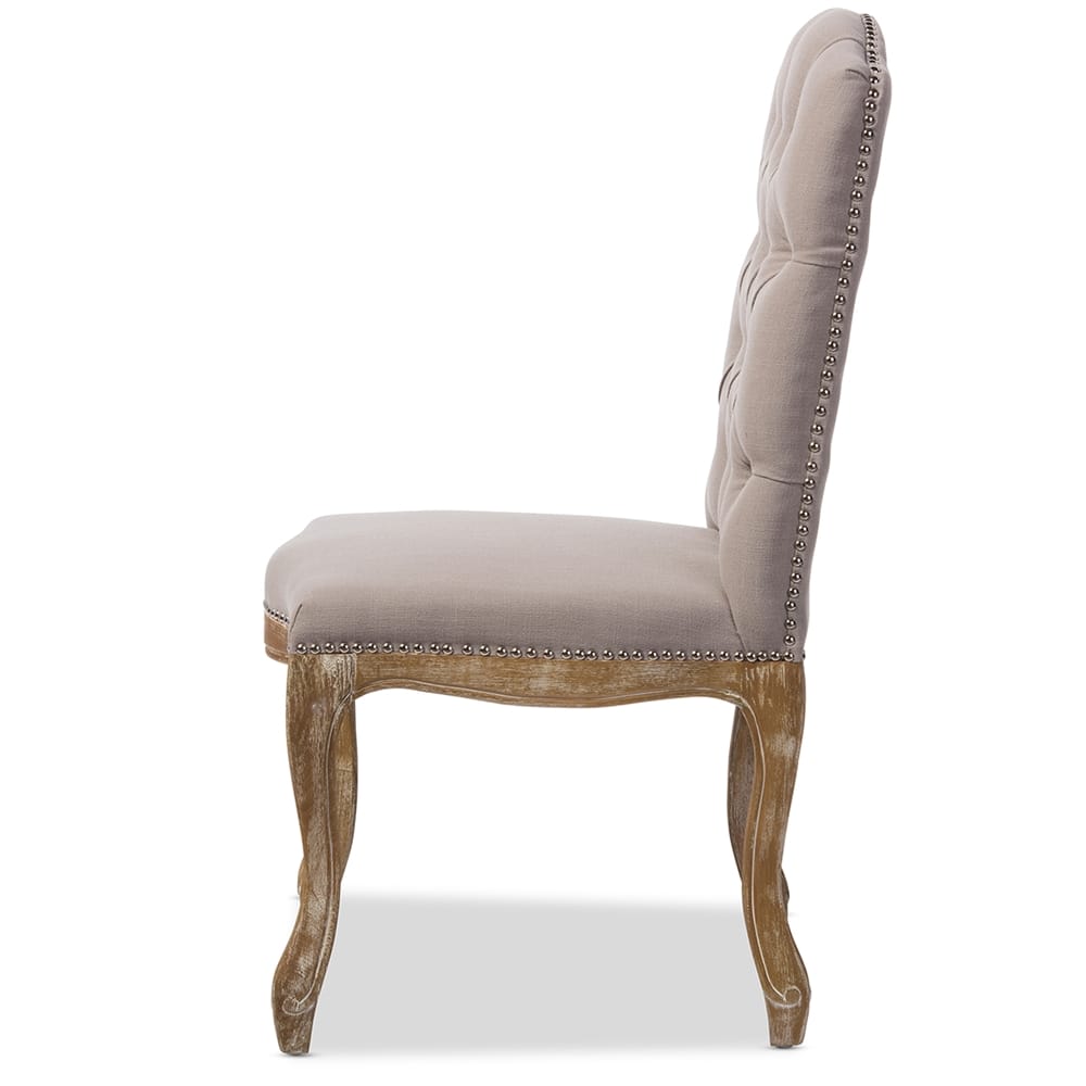 Baxton Studio - Hudson Dining Chair in Beige - TSF-9342 view 3