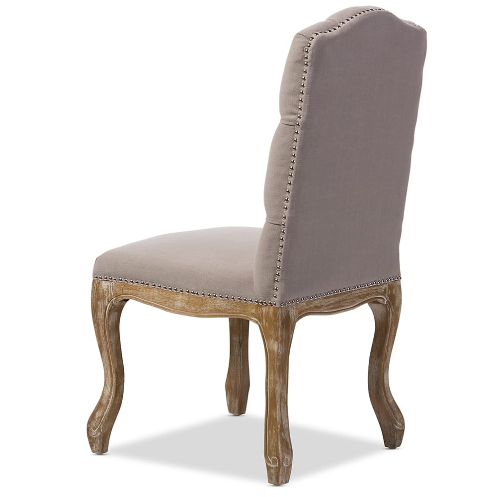Baxton Studio - Hudson Dining Chair in Beige - TSF-9342 view 4