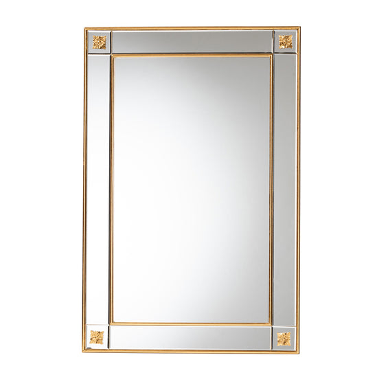 Baxton Studio - Iara Mirror in Gold - RXW-10689 view 1