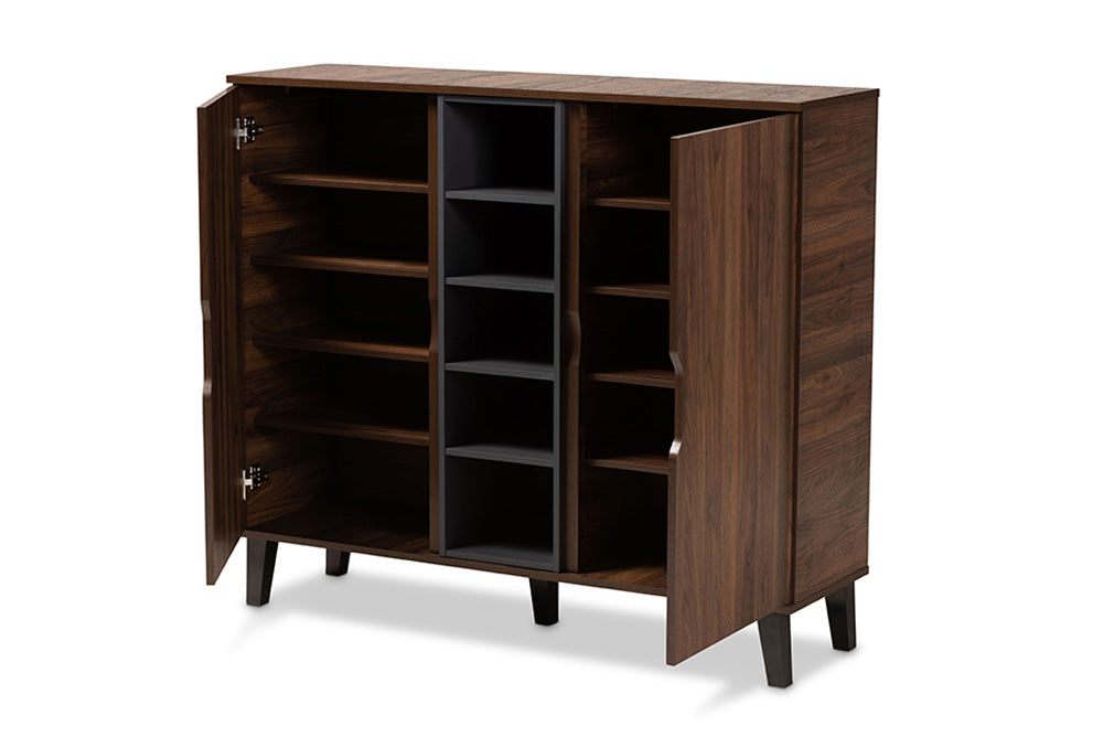 Baxton Studio - Idina Shoe Cabinet - SESC16105-Columbia-Shoe Cabinet view 2