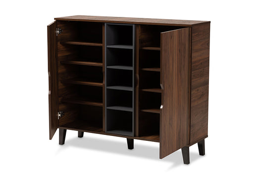 Baxton Studio - Idina Shoe Cabinet - SESC16105-Columbia-Shoe Cabinet view 2
