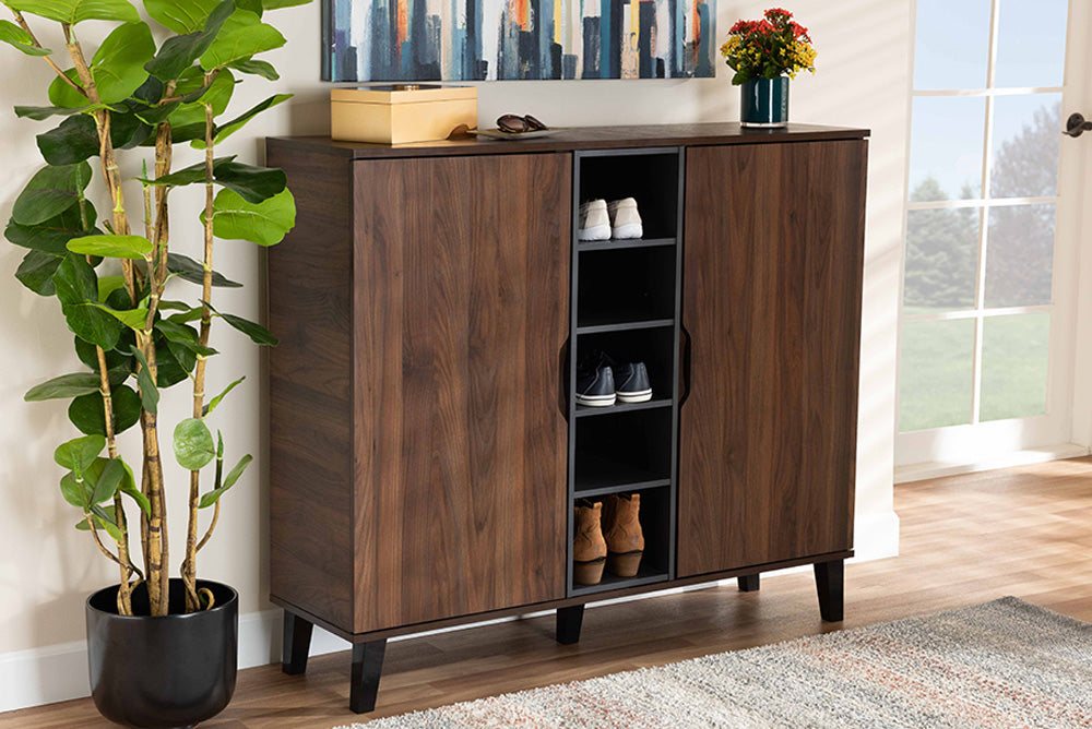 Baxton Studio - Idina Shoe Cabinet - SESC16105-Columbia-Shoe Cabinet view 5