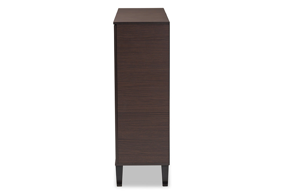 Baxton Studio - Idina Shoe Cabinet - SESC16105-Modi Wenge-Shoe Cabinet view 4
