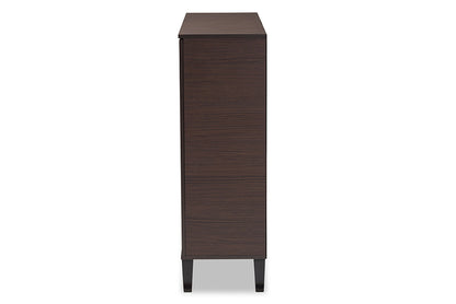 Baxton Studio - Idina Shoe Cabinet - SESC16105-Modi Wenge-Shoe Cabinet view 4
