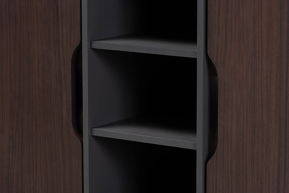 Baxton Studio - Idina Shoe Cabinet - SESC16105-Modi Wenge-Shoe Cabinet view 6