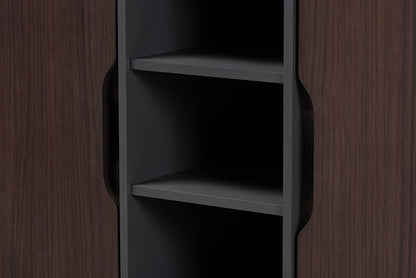 Baxton Studio - Idina Shoe Cabinet - SESC16105-Modi Wenge-Shoe Cabinet view 6