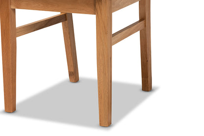 Baxton Studio - Idris Dining Chair Set of 2 - SK9004-Oak-DC-2PK view 6