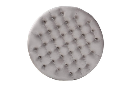 Baxton Studio - Iglehart Ottoman - 532-Slate Grey-Otto view 3