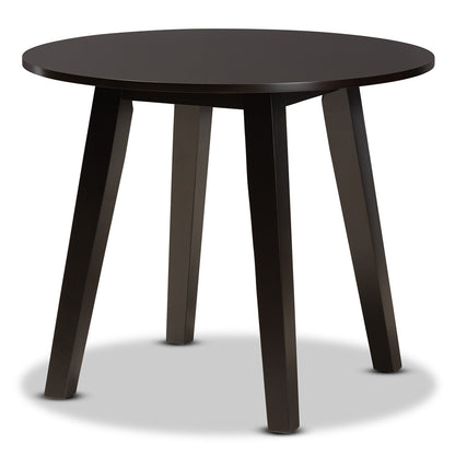 Baxton Studio - Imogen Dining Set in Grey/Dark Brown - Imogen-Grey/Dark Brown-5PC Dining Set view 3