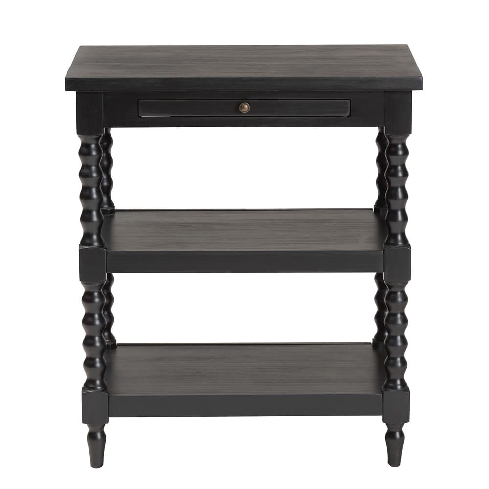 Baxton Studio - Imogene End Table in Black - JY23A428-Black Wooden-ET view 3