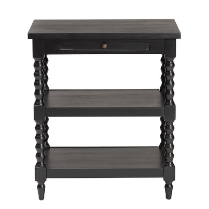 Baxton Studio - Imogene End Table in Black - JY23A428-Black Wooden-ET view 3
