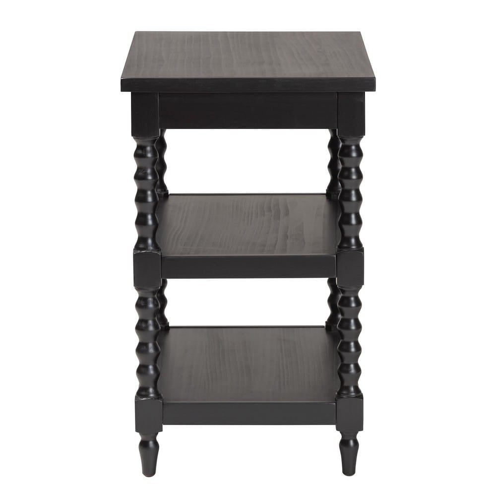 Baxton Studio - Imogene End Table in Black - JY23A428-Black Wooden-ET view 4