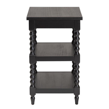 Baxton Studio - Imogene End Table in Black - JY23A428-Black Wooden-ET view 4