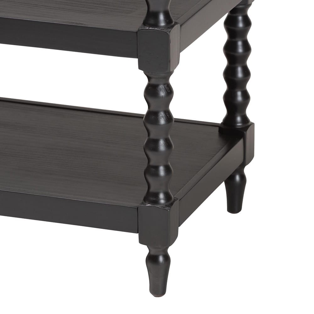 Baxton Studio - Imogene End Table in Black - JY23A428-Black Wooden-ET view 6