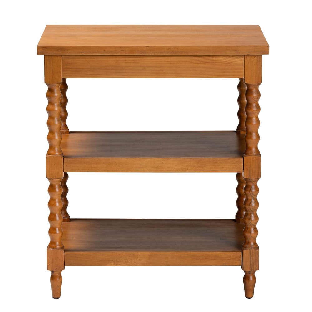 Baxton Studio - Imogene End Table in Walnut Brown - JY23A427-Brown Wooden-ET view 5