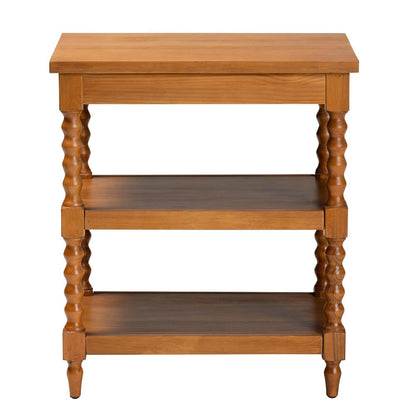 Baxton Studio - Imogene End Table in Walnut Brown - JY23A427-Brown Wooden-ET view 5