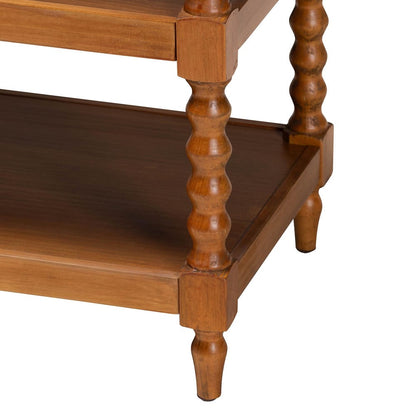 Baxton Studio - Imogene End Table in Walnut Brown - JY23A427-Brown Wooden-ET view 6