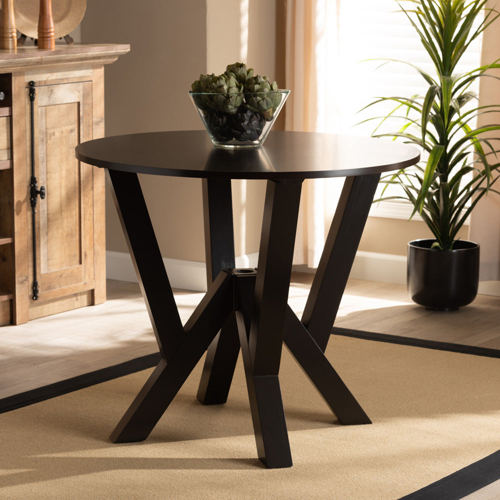 Baxton Studio - Irene Dining Table in Dark Brown - RH7231T-Dark Brown-35-IN-DT view 5