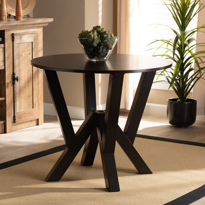 Baxton Studio - Irene Dining Table in Dark Brown - RH7231T-Dark Brown-35-IN-DT view 5