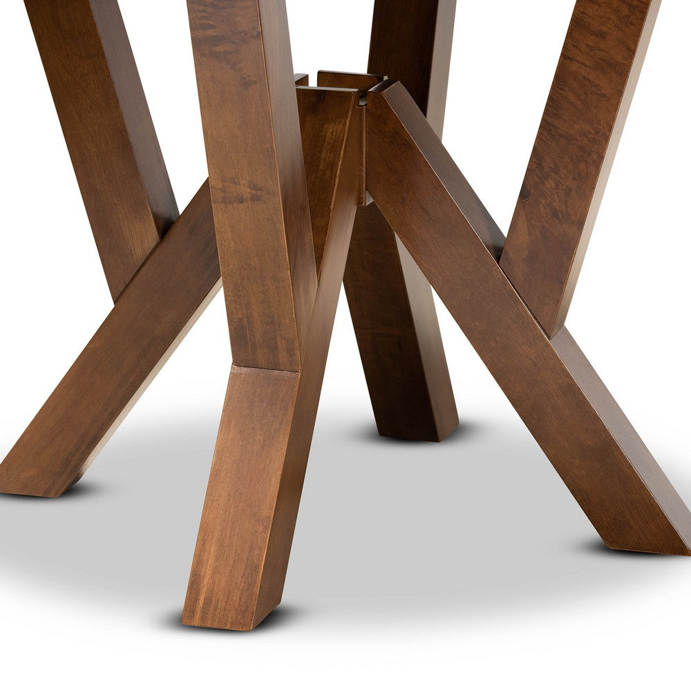 Baxton Studio - Irene Dining Table in Walnut - RH7231T-Walnut-35-IN-DT view 4