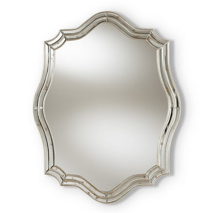 Baxton Studio - Isidora Mirror in Antique Silver - RXW-7346 view 1