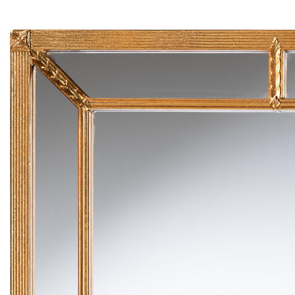 Baxton Studio - Iskra Mirror in Antique Goldleaf - RXW-10953-Wall Mirror view 3