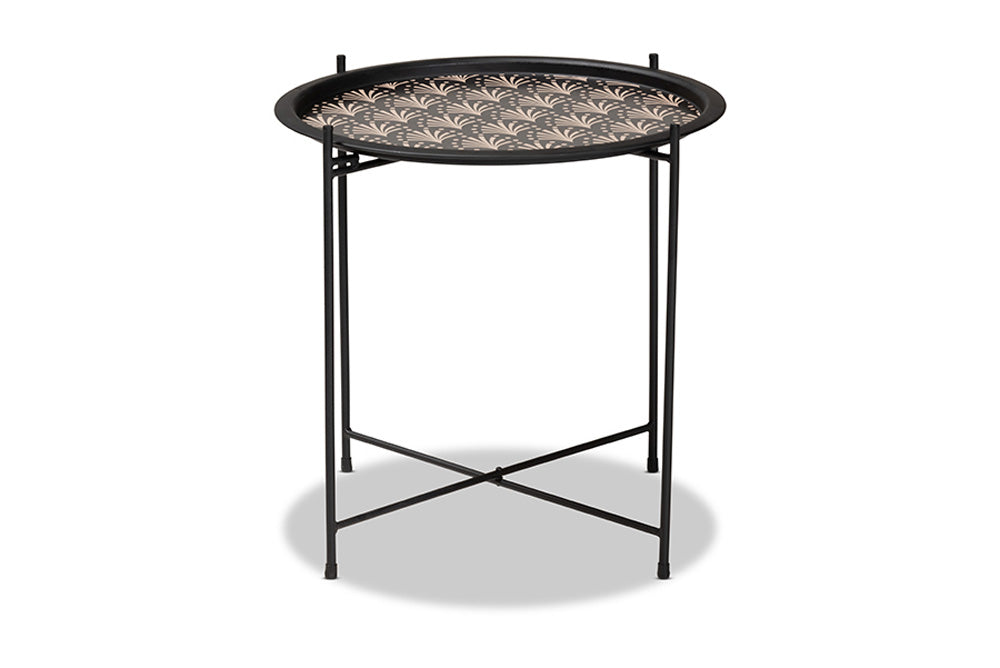 Baxton Studio - Ivana Outdoor Plant Stand - H01-102573 Metal Plant Stand view 2