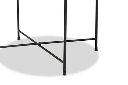 Baxton Studio - Ivana Outdoor Plant Stand - H01-102573 Metal Plant Stand view 3