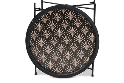 Baxton Studio - Ivana Outdoor Plant Stand - H01-102573 Metal Plant Stand view 4