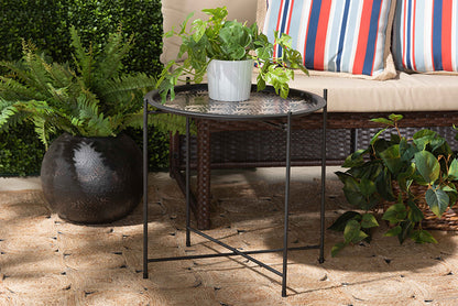 Baxton Studio - Ivana Outdoor Plant Stand - H01-102573 Metal Plant Stand view 5