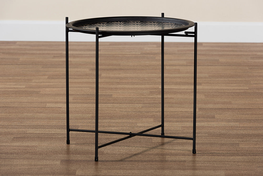 Baxton Studio - Ivana Outdoor Plant Stand - H01-102573 Metal Plant Stand view 6
