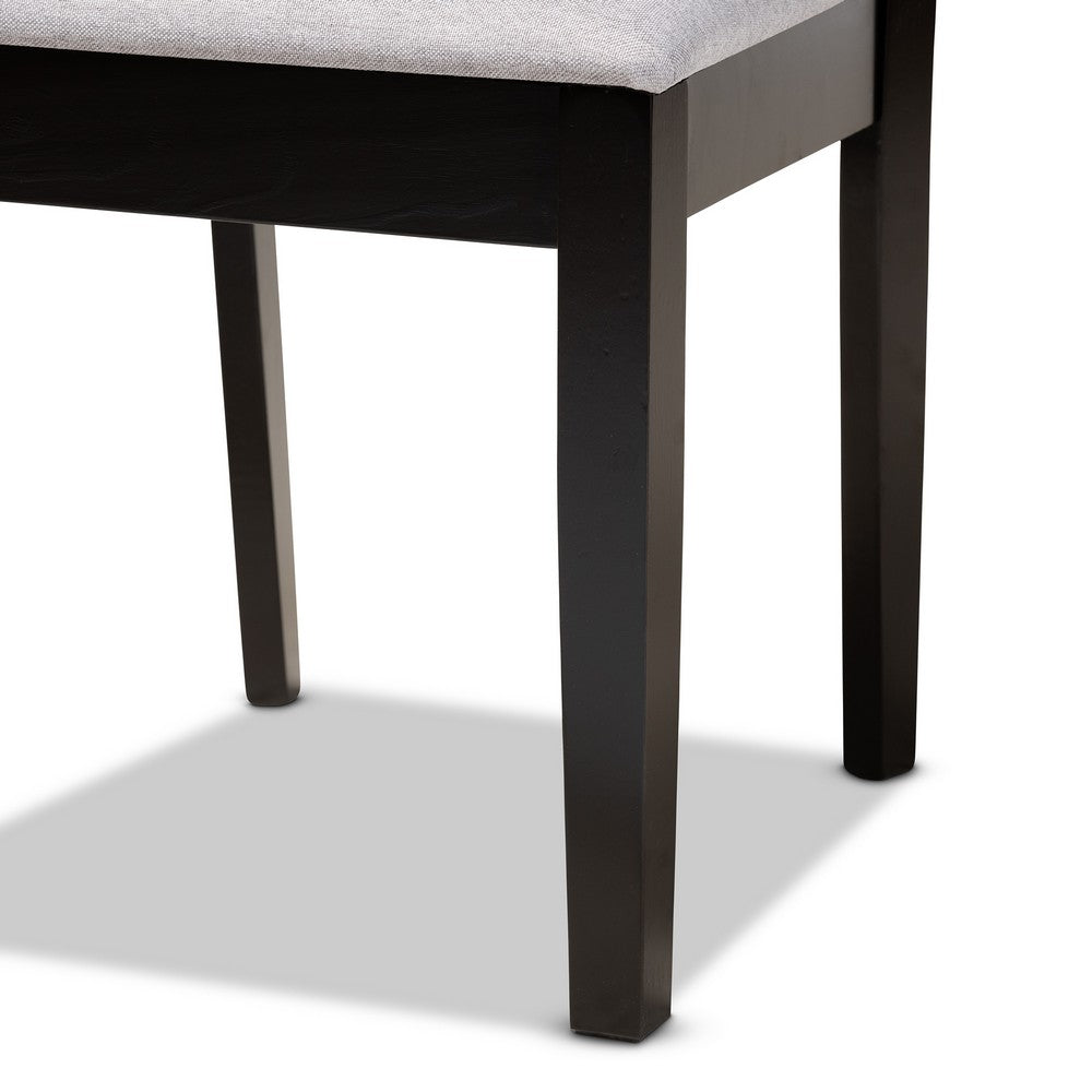Baxton Studio - Jackson Set of 4 Dining Chairs in Grey/Espresso Brown - RH310C-Grey/Dark Brown-DC-4PK view 4