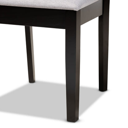 Baxton Studio - Jackson Set of 4 Dining Chairs in Grey/Espresso Brown - RH310C-Grey/Dark Brown-DC-4PK view 4