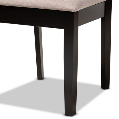 Baxton Studio - Jackson Set of 4 Dining Chairs in Sand/Espresso Brown - RH310C-Sand/Dark Brown-DC-4PK view 4