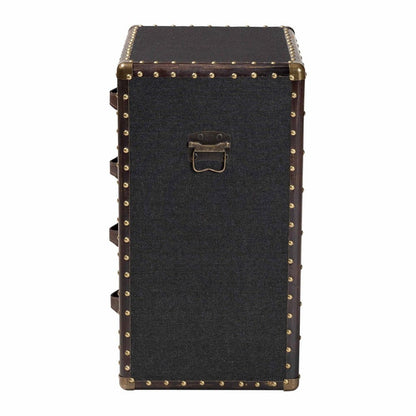 Baxton Studio - Jaelyn End Table in Black/Brown/Dark Brown - JY24A037-Black-Wooden-ET view 4