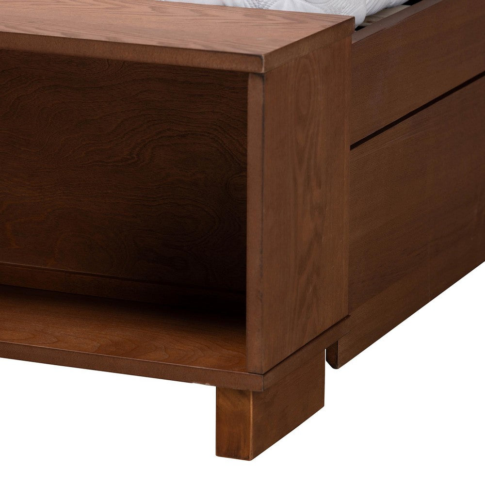 Baxton Studio - Jalie King Size Bed in Grey/Walnut Brown - MG9765/6001-1S-King view 7