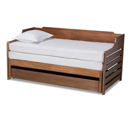 Baxton Studio - Jameson Expandable Daybed in Walnut - MG0033-1-Walnut-Daybed view 3