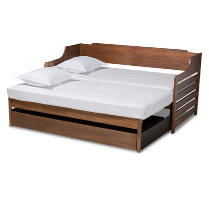 Baxton Studio - Jameson Expandable Daybed in Walnut - MG0033-1-Walnut-Daybed view 4