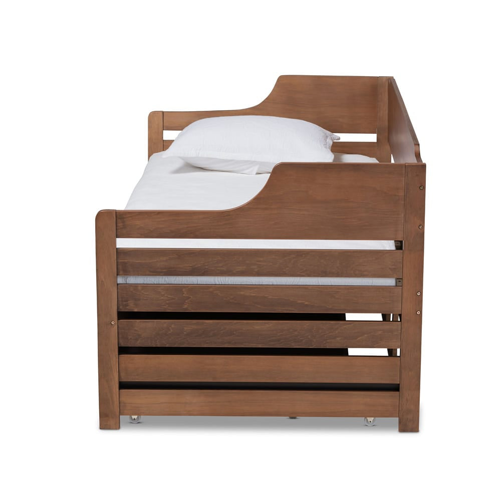 Baxton Studio - Jameson Expandable Daybed in Walnut - MG0033-1-Walnut-Daybed view 5