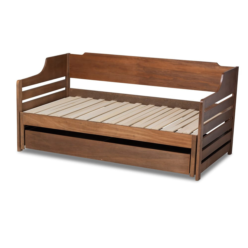 Baxton Studio - Jameson Expandable Daybed in Walnut - MG0033-1-Walnut-Daybed view 6