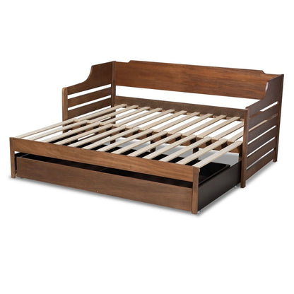 Baxton Studio - Jameson Expandable Daybed in Walnut - MG0033-1-Walnut-Daybed view 8