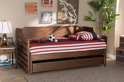 Baxton Studio - Jameson Expandable Daybed in Walnut - MG0033-1-Walnut-Daybed view 10