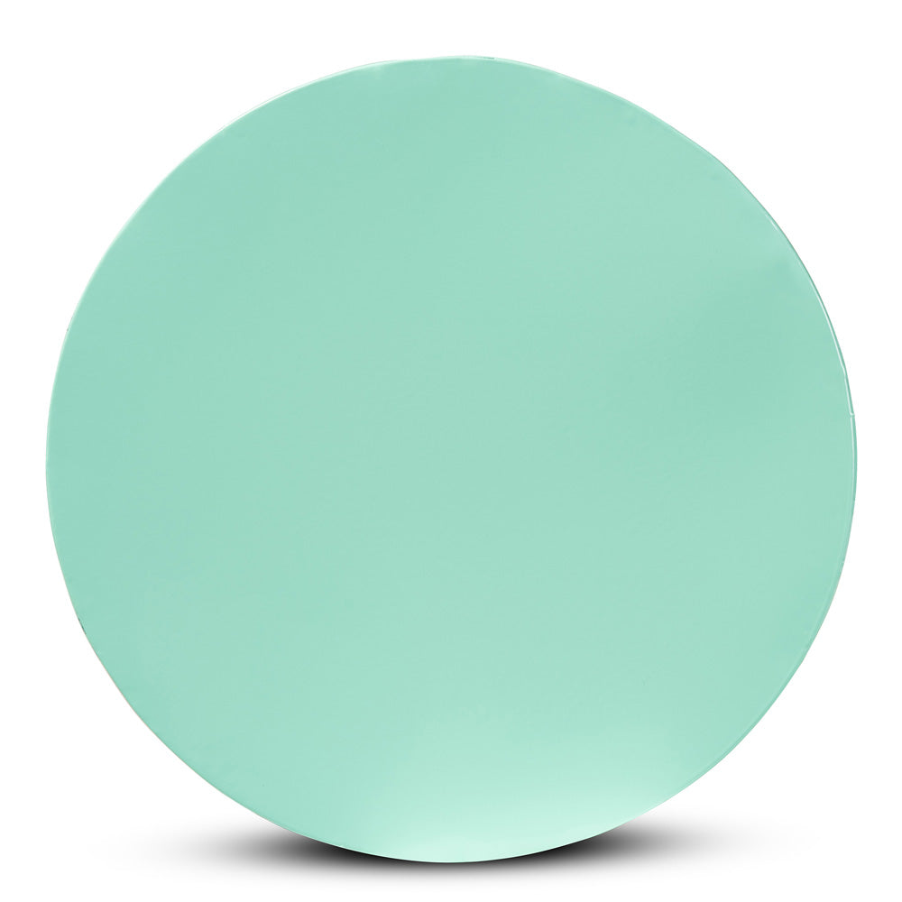 Baxton Studio - Jamila Outdoor Side Table in Aqua - H01-104258 Aqua Metal Side Table view 3