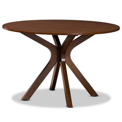 Baxton Studio - Jana Dining Set in Grey/walnut brown - Jana-Grey/Walnut-7PC Dining Set view 3
