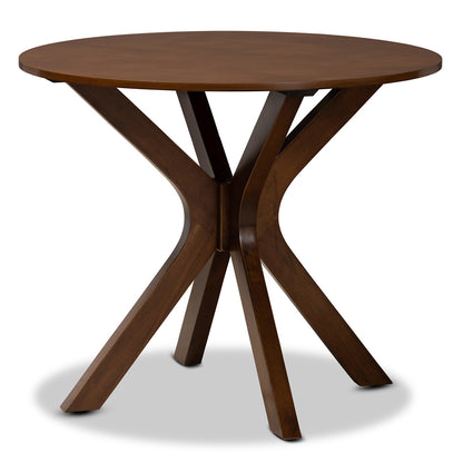 Baxton Studio - Jana Dining Set in Grey/Walnut - Jana-Grey/Walnut-5PC Dining Set view 3