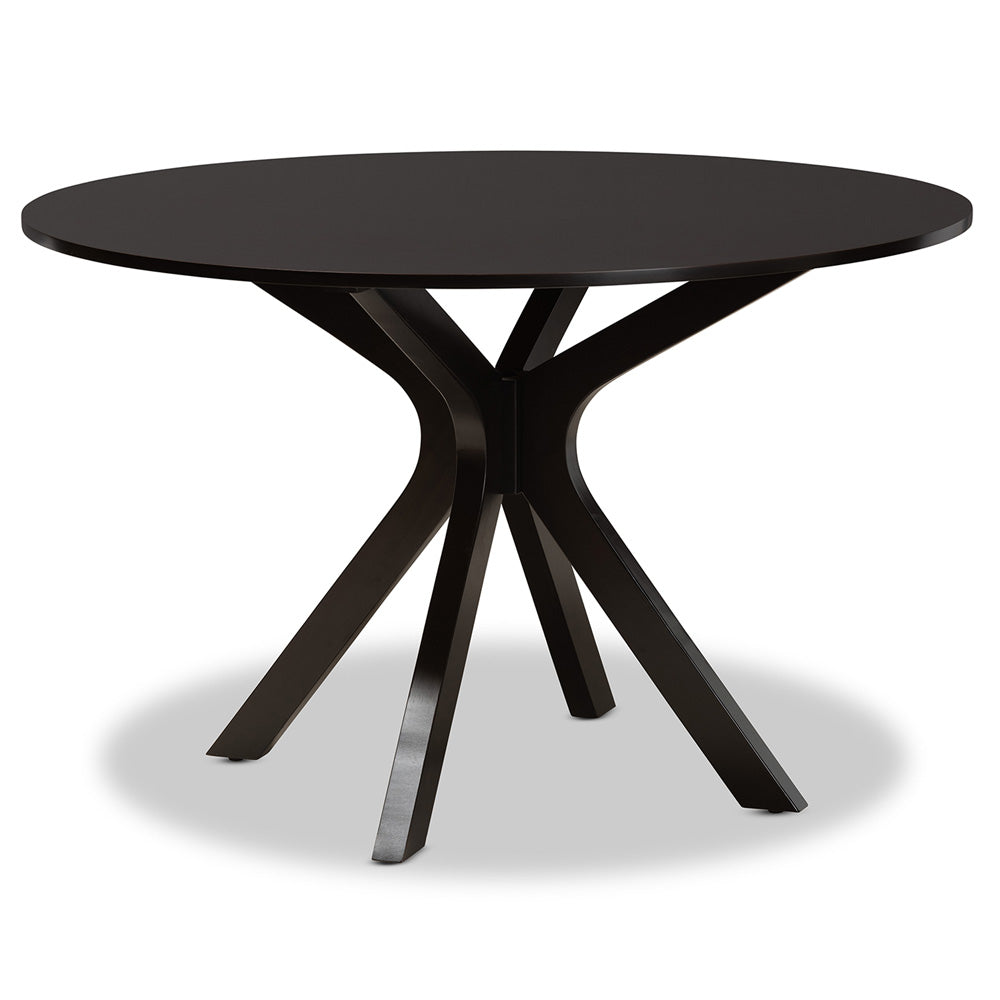 Baxton Studio - Jana Dining Set in Sand/Dark Brown - Jana-Sand/Dark Brown-7PC Dining Set view 3