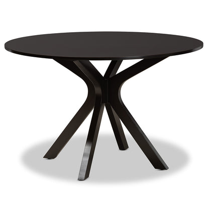 Baxton Studio - Jana Dining Set in Sand/Dark Brown - Jana-Sand/Dark Brown-7PC Dining Set view 3